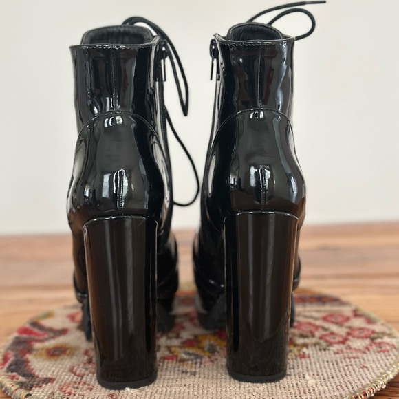 Akira Patent Leather Heeled Boots - Picture 2 of 5